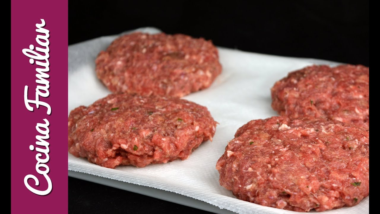 Cómo hacer hamburguesas caseras con carne picada