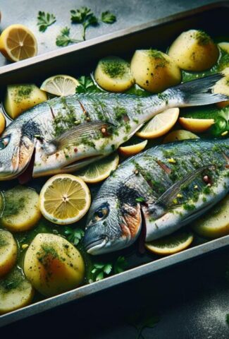 Receta Fácil de Pescado al Horno con Patatas, Saludable y Deliciosa